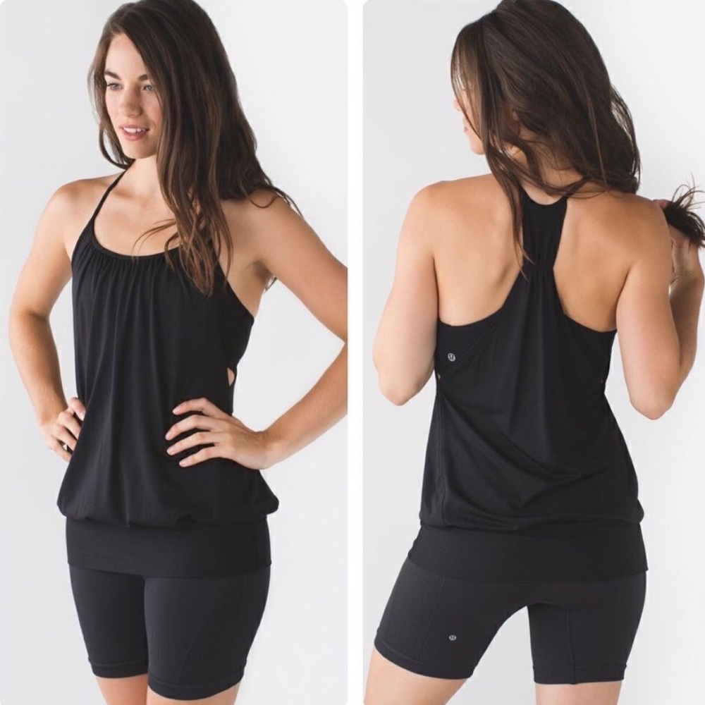Lululemon Athletica Lululemon No Limits Tank Black Racerback Top Activewear Gym